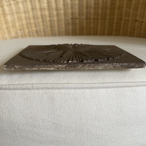 Hand Painted Plaster Wall Hanging Sun Plaque - Picture 4 of 7